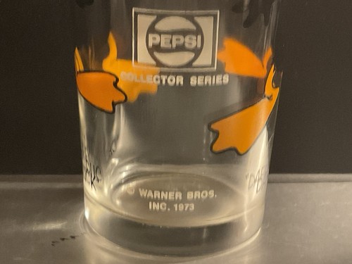 Daffy Duck 1973 Warner Bros Cartoon Character Pepsi Glass 12oz - Picture 3 of 3