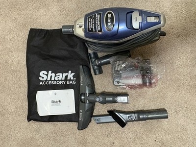 Shark Handheld Vacuum Cleaner w/ Accessories Bag & Attachments Blue/Silver