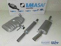 Imasaf Auspuff Komplett Ab Kat + Anbausatz für VW Corrado 2.0 16V 1991-1995