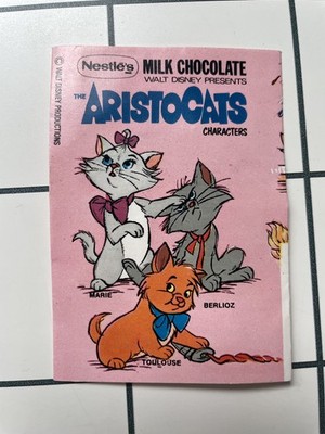 Vintage 70er Jahre Nestle s Disney Aristocats Three Kitten Schokoladenverpackung
