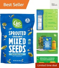 Organic Sprouted Mixed Seeds, 13 oz, Unsalted, Keto, Kosher, Superfood 35.68 per gallon