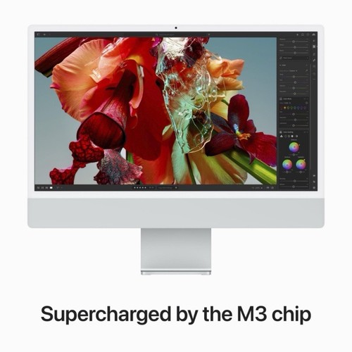Apple iMac Silver 512GB SSD (M3, 8GB RAM, 8-Core GPU) 24" 4.5K Retina MQRK3B/A - Picture 9 of 12