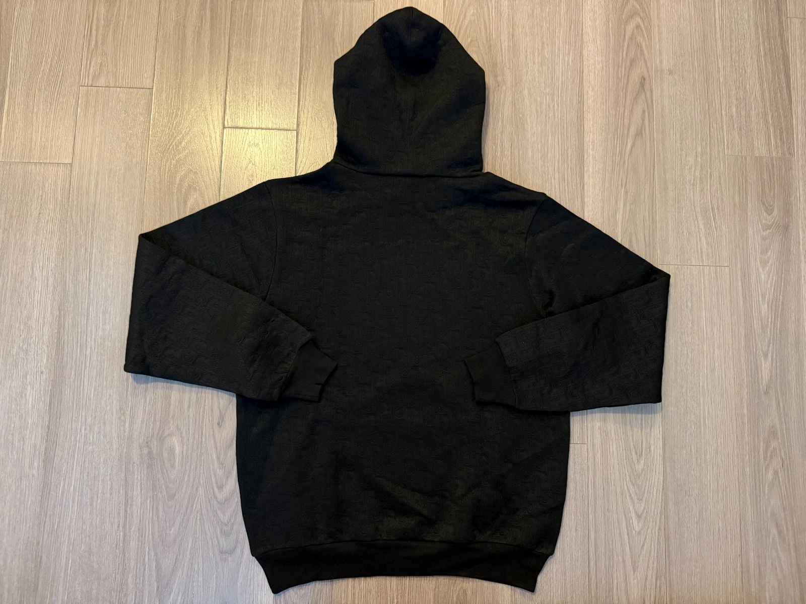 Felpa con cappuccio Dior Oblique nera taglia S