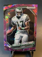Harold Carmichael 2025 Prizm Black- PURPLE ICE /149-#116 EGALS. HOF 2020