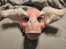 Fursuit Dino mask head custom painted
