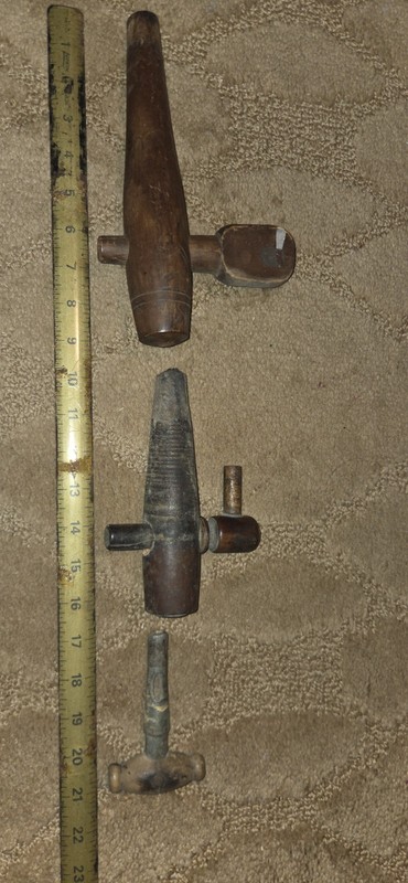3- Vintage Barrel Bungs Wood