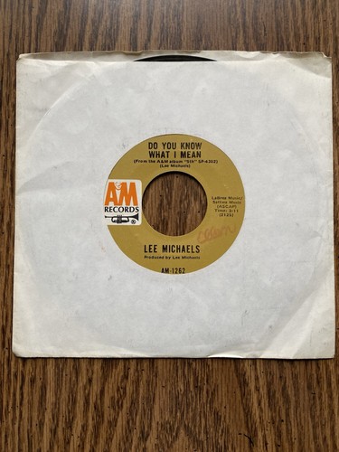 Lee Michaels 45 Do You Know What I Mean / Keep The Circle Turning - Picture 4 of 4