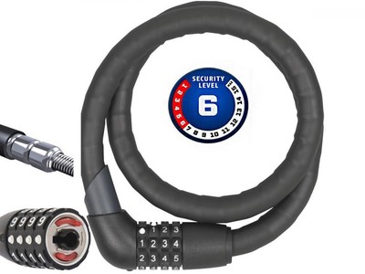 Cadenas À Câble Blindé Steel-O-Flex Tresor 1360 - Cadenas À Combinaison
