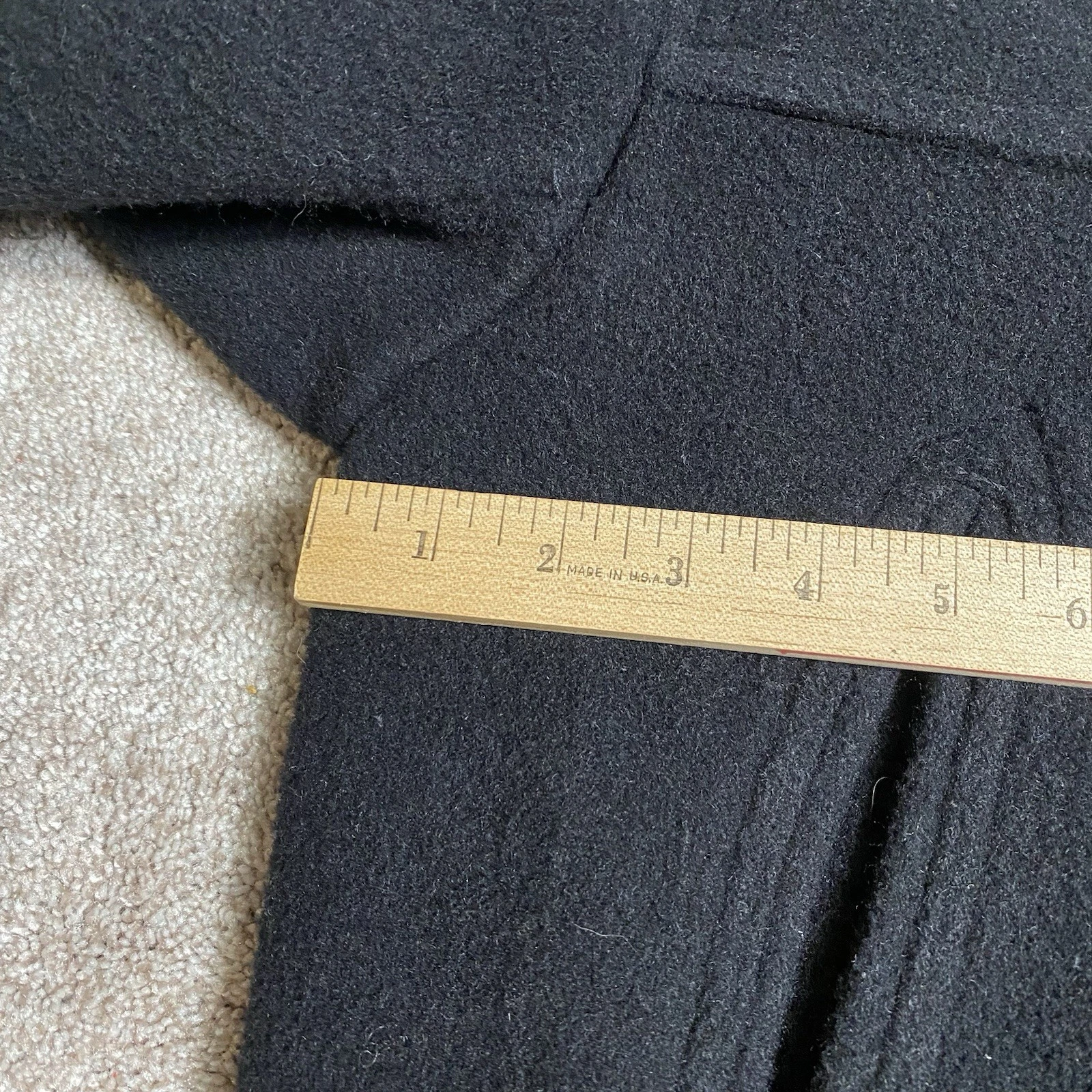 Gloverall Original English Coat Jacket Black Wool Donkey Formal Chore 36 XS - product detail image 4