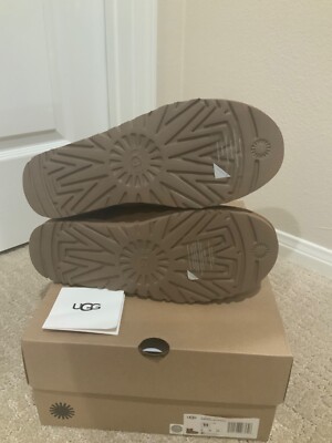 UGG W Mini Bailey Button Bling Suede Chestnut Boots Women's Sz 11