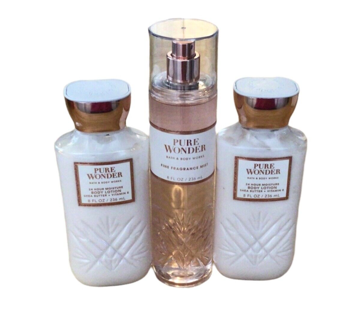 Pure Wonder Set Bath & Body Works Pure Wonder 2 Body Lotion + Fine Fragrance Mist Spray ...
