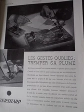 EVERSHARP pen holder soak pen advertising paper ILLUSTRATION 1930 collar