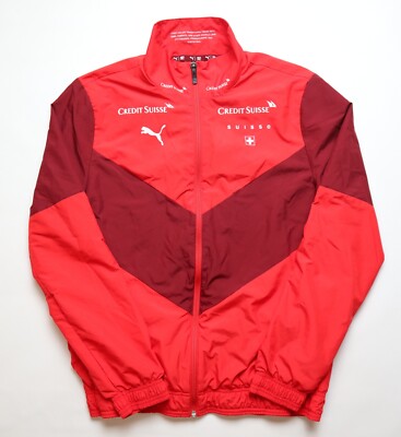 SWITZERLAND EURO 2021/2022 TRAINING PRE-MATCH FUSSBALL TRACK JACKET PUMA MENS S