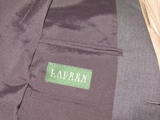 Vintage RALPH LAUREN Men's 42S 42 Short Solid Gray Blazer Sport Coat 1998 Wool