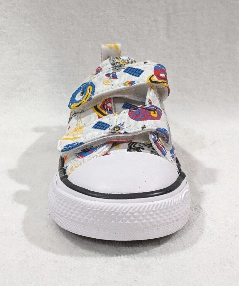 Zapatillas deportivas Converse CTAS 2V OX blancas/multi para niños pequeños - talla 5/9/10 nuevas con etiquetas A02979F Foto 4 de 4
