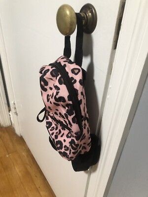 Kendall + Kylie Mini Backpack Leopard Print Pink/Black | eBay display picture 2