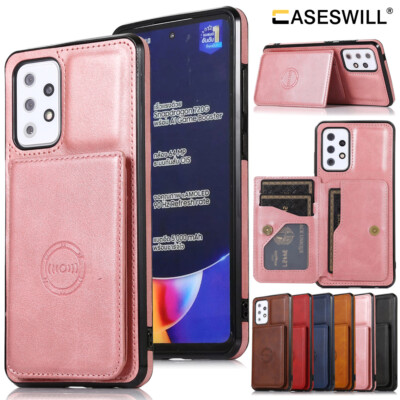 For-Samsung Galaxy A02 A12 A22 A32 A42 A52 A72 5G Leather