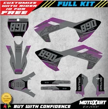  Custom Graphics Kit CARVE style decals fits Husqvarna TC 65 2017 - 2023 decals