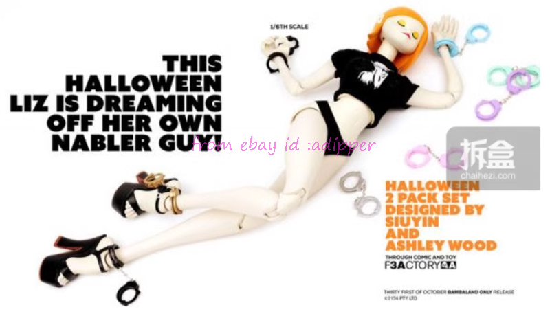 Perfect 3a 1/6 Halloween Liz And Nabler Guy Action Figure In Stock