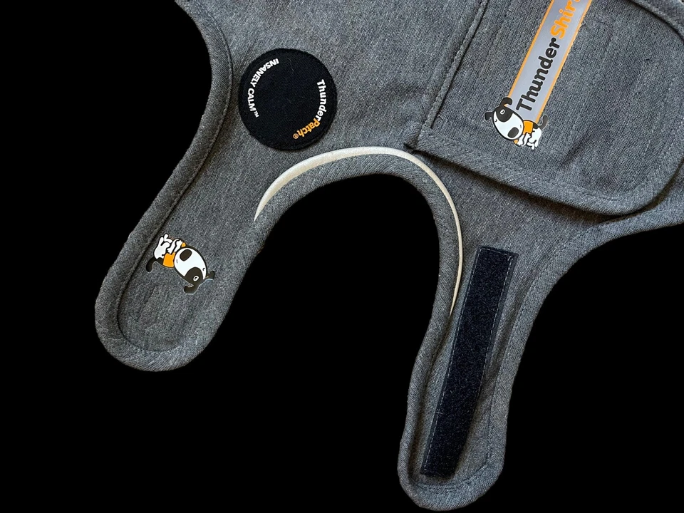 Thunder Shirt for Dogs Calming Thunder Wrap Charcoal Gray XXS - Image 3 of 4