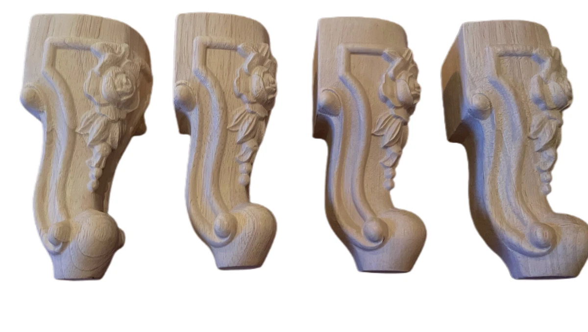 Unfinished wood 2024 furniture feet