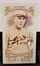 2021 Topps Allen & Ginter #177 - Rogers Hornsy - St Louis Cardinals - Mint