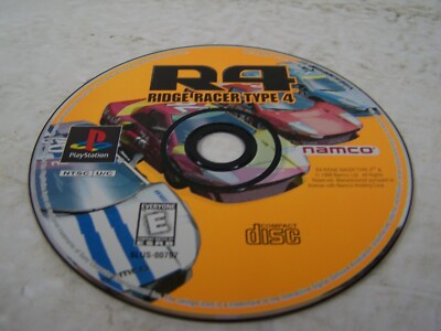 R4: Ridge Racer Type 4 (Sony PlayStation 1, PS1, 1998) Disc Only