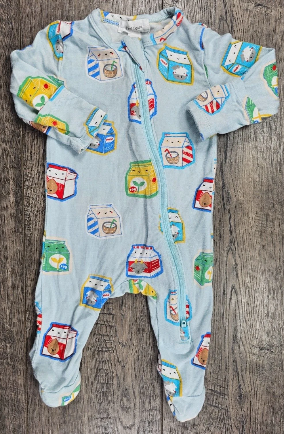 Baby Girl Clothes Angel Dear Newborn Bamboo Milk Carton Footed Outfit