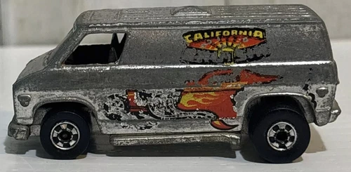 California Cruisin Hot Wheels Chrome Super Van Vintage 1974 Hong Kong Blackwall