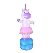 7 ft. Animated Inflatable Airblown Unicorn Mu...