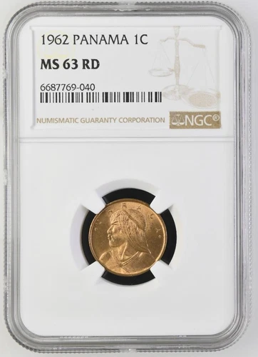 Panama 1 Centesimo 1962 NGC 63 RD