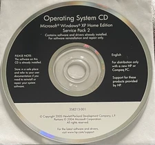 OEM Windows XP Home Edition Service Pack 2 Operating System CD 358213-001