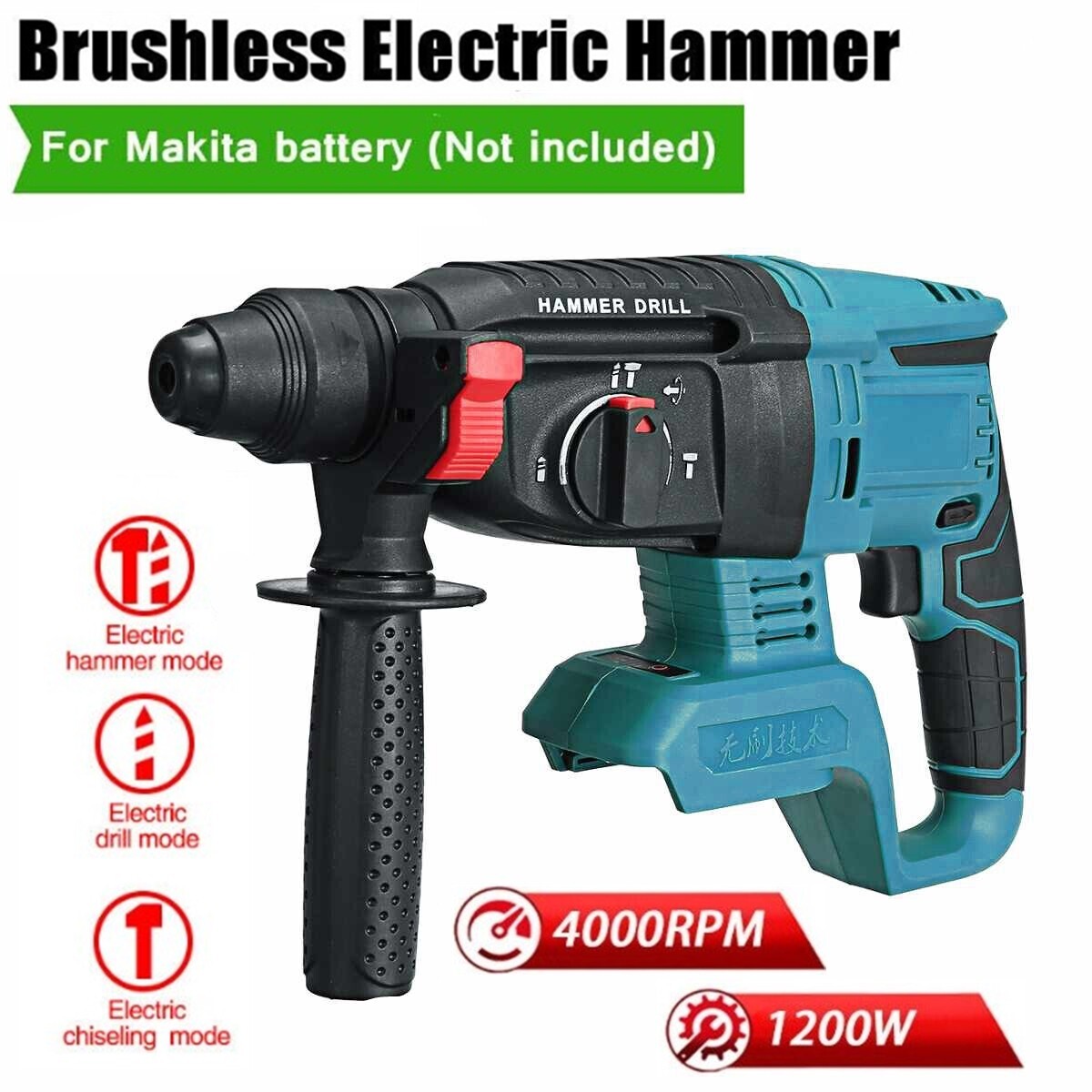 18V For Makita Brushless Hammer SDS+ Rotary Drill Body Only DHR242Z