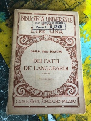 Paolo Diacono Dei Fatti De' Langobardi Universalbibliothek Traum 476
