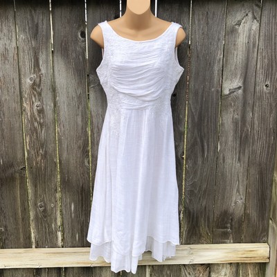 white gauze dress summer