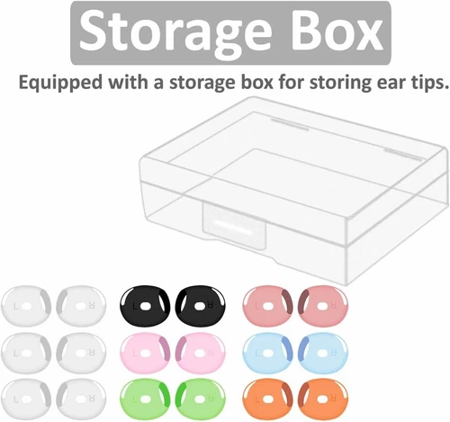 Ultra Thin Slim Silicone Eartips Earbuds Gel Cover Accessories Compatible - Bild 5 von 5