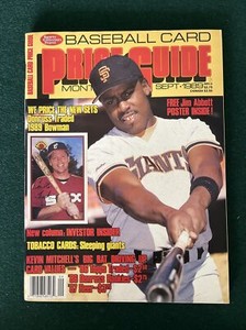 September 1989 MLB Baseball Card Price Guide Monthly Magazine Kevin Mitchell