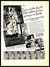 1937 Elgin Watch Vintage PRINT AD Sally Burguieres New Orleans Cypremort Sugar 