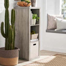 Better Homes & Gardens 3-Cube Storage Organizer, Rustic Gray