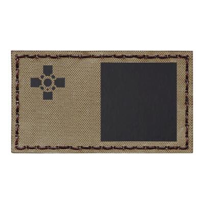 IR malta bandiera flag george cross coyote tan infrared IFF touch fastener patch