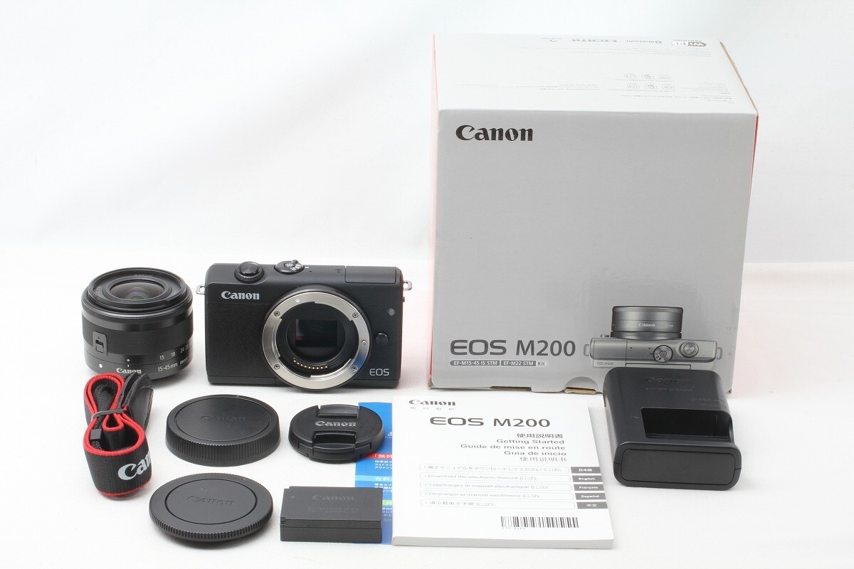 ◇【Canon キヤノン】EOS M200 EF-M15-45 IS STM レンズキット ◇【Canon キヤノン】EOS M200 EF-M15-45 IS STM レンズキット