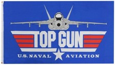 Top Gun U.S. Naval Aviation Blue Flag 3'x5' 3x5 Banner F1426 (EE) Licensed