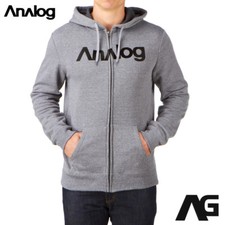 Felpa con cappuccio analogica Burton analogica snowboard full zip pile nuova con etichetta