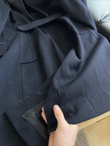 Gieves Savile Row (38) Bespoke Double Breasted 1950 Military Overcoat Jacket - Picture 22 of 23