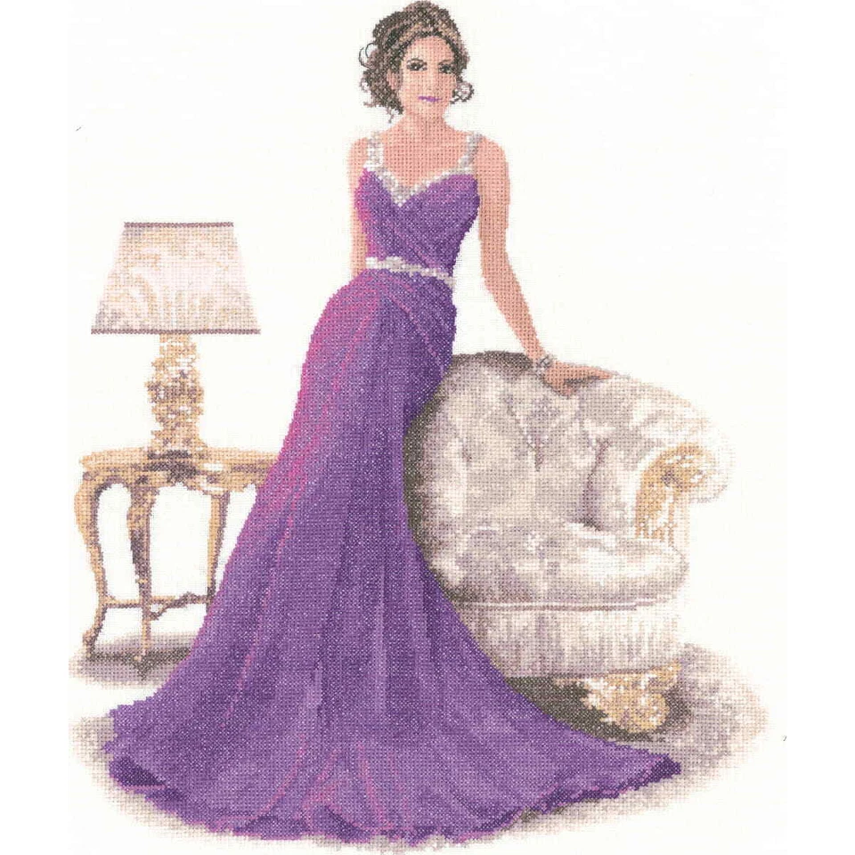Heritage Kreuzstich Set Aida "Grace (A)", Zählmuster, JLGR1378-A, 32x38,5cm - Bild 1 von 1
