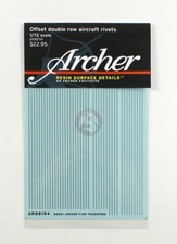 Archer 1/72 Staggered Offset Double Row Aircraft Rivets Zig-Zag (0.15mm) AR88194