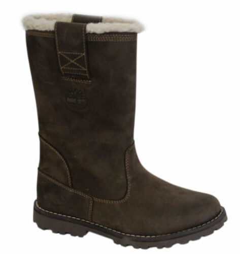 Timberland Winter Wellington Fleece Youths Boots Brown Leather 60774 B78 - Bild 1 von 1