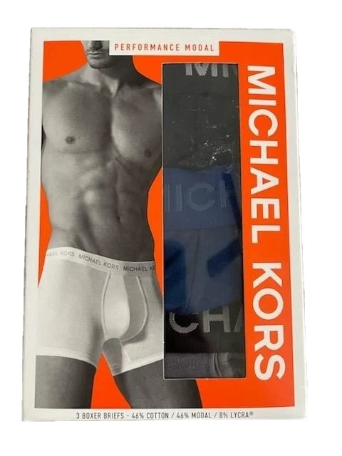 MICHAEL KORS MK Stretch Factor Performance Modal Boxer Briefs 3 pack - XL