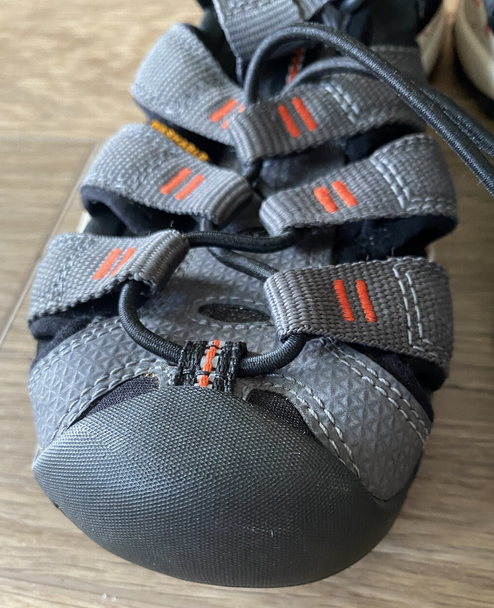 Sandali Keen Newport H2 Neo Sport ragazzi bambini grigio arancione scarpe da acqua taglia 2