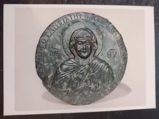 postcard art V & A Museum Virgin Mary serpentine Byzantine unposted